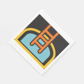 Pictogram zwembad servet (Hoek)