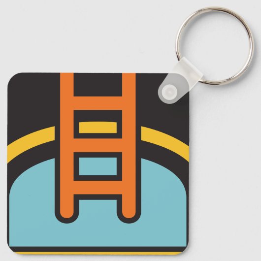Pictogram zwembad sleutelhanger (Achterkant)