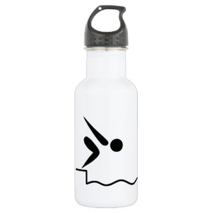 Pictogram zwemmen waterfles 