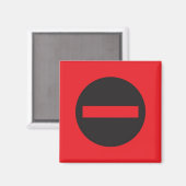 Pictogrammagneet, niet invoeren magneet (Voorkant / Achterkant)