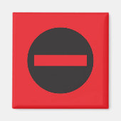 Pictogrammagneet, niet invoeren magneet (Voorkant)