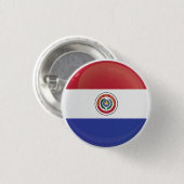 Pictogrammarkering Paraguay Round Ronde Button 3,2 Cm (Voorkant /achterkant)