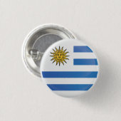 Pictogrammarkering Uruguay-Ronde Ronde Button 3,2 Cm (Voorkant /achterkant)