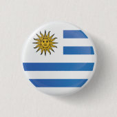 Pictogrammarkering Uruguay-Ronde Ronde Button 3,2 Cm (Voorkant)