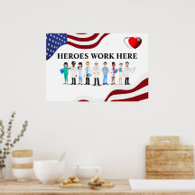 Pictogrammedewerkers van ziekenhuisherten aanpasse