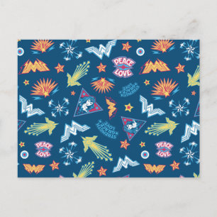 Pictogrammen en frasen voor Wonder Woman Briefkaart