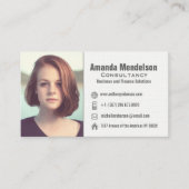 Pictogrammen op het gebied van logo en sociale med visitekaartje (Voorkant)