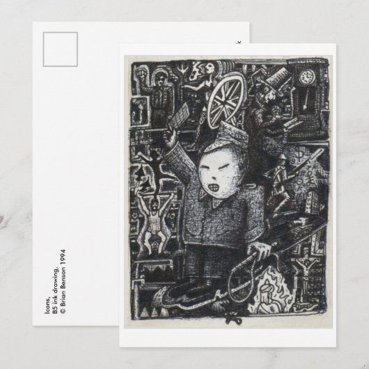 Pictogrammen, platte Kaart (Voorkant / Achterkant)