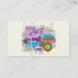 Pictogrammen - Retro Grunge - Kaarten voor bedrijf Visitekaartje