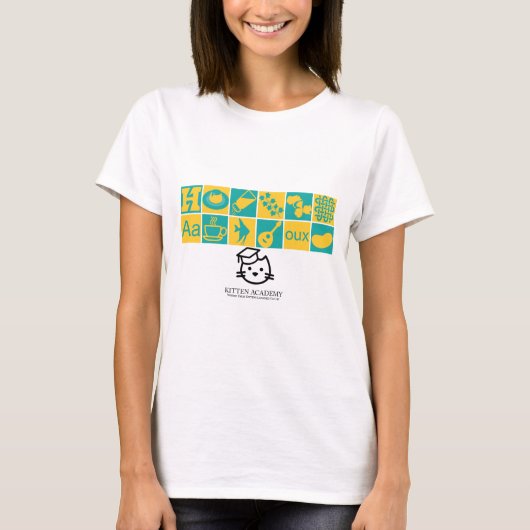 Pictogrammen T-Shirt van de klasse Kitten (Voorkant)