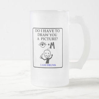 Pictogrammen uit de mok van bier: Ik ben Drink