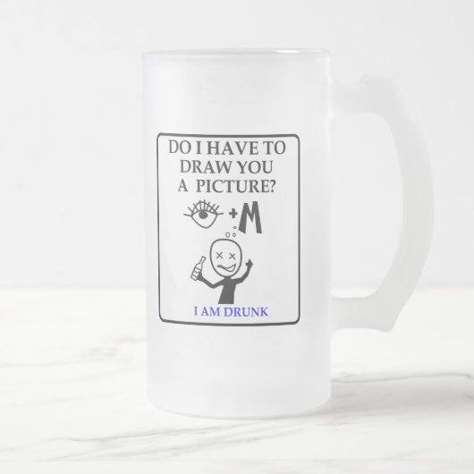 Pictogrammen uit de mok van bier: Ik ben Drink (Rechts)