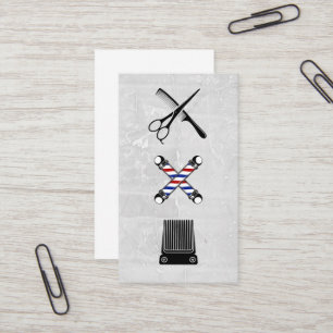 Pictogrammen van Barber Shop   Haircut Visitekaartje