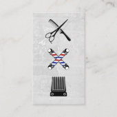 Pictogrammen van Barber Shop | Haircut Visitekaartje (Voorkant)