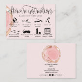 Pictogrammen van de streepjesverlengingen van de h visitekaartje (Voorkant / Achterkant)