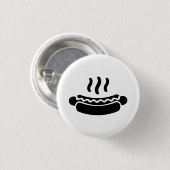 Pictogrammen van 'Hot Dog'-Button Ronde Button 3,2 Cm (Voorkant /achterkant)