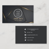 Pictogrammen voor aangepaste Logo moderne sociale Visitekaartje (Voorkant / Achterkant)