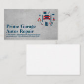 Pictogrammen voor Auto-reparatieservices Visitekaartje (Voorkant / Achterkant)