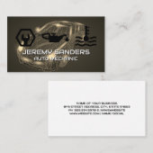 Pictogrammen voor automatische service | Auto 3D-t Visitekaartje (Voorkant / Achterkant)