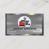 Pictogrammen voor automatische service | Metalen i Visitekaartje (Voorkant)