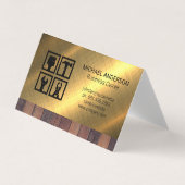 Pictogrammen voor bouwgereedschap | Achtergrond ho Visitekaartje (Voorkant)