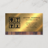 Pictogrammen voor bouwgereedschap | Achtergrond ho Visitekaartje (Voorkant)