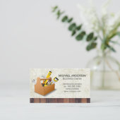 Pictogrammen voor bouwgereedschap | Grunge-achterg Visitekaartje (Staand voorkant)