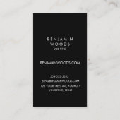 Pictogrammen voor de sociale media zwart-wit, mode visitekaartje (Achterkant)