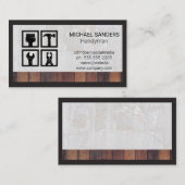 Pictogrammen voor hardwaretools | Bouwmateriaal Visitekaartje (Voorkant / Achterkant)