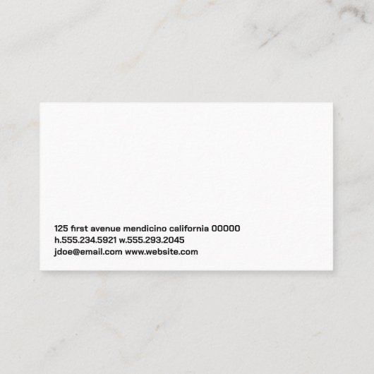 Pictogrammen voor landschapsontwerp | Grafische ac Visitekaartje (Achterkant)