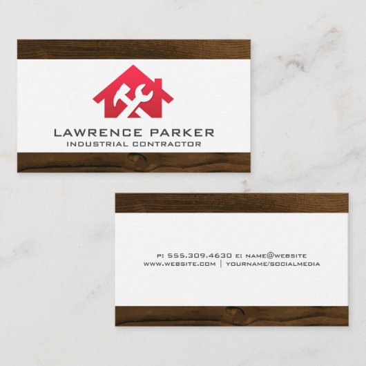 Pictogrammen voor reparatie van de constructie | R Visitekaartje (Voorkant / Achterkant)