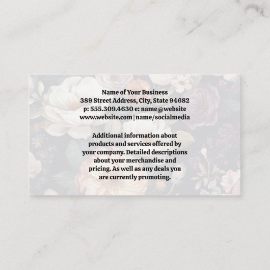 Pictogrammen voor schoonmaakapparatuur visitekaartje (Achterkant)