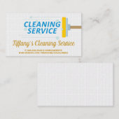 Pictogrammen voor schoonmaakbenodigdheden | Bath T Visitekaartje (Voorkant / Achterkant)