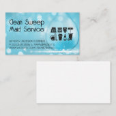 Pictogrammen voor schoonmaakbenodigdheden | Thuisz Visitekaartje (Voorkant / Achterkant)