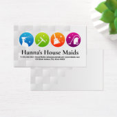 Pictogrammen voor schoonmaakservices | dienstmeisj visitekaartje (Bureau)