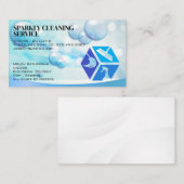 Pictogrammen voor schoonmaakservices | huishoudste visitekaartje (Voorkant / Achterkant)