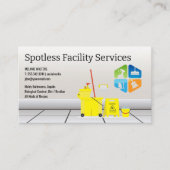 Pictogrammen voor schoonmaken | Huishoudelijke uit Visitekaartje (Voorkant)