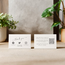 Pictogrammen voor sociale media QR-code Hartelijk Informatiekaartje