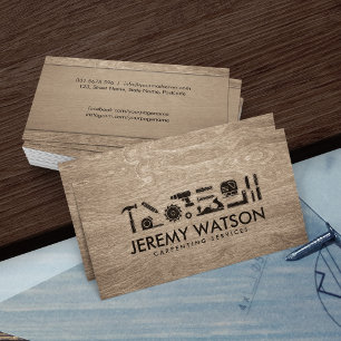 Pictogrammen voor tapediensten visitekaartje