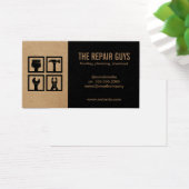 Pictogrammen voor thuisreparatie | Klusjesman Visitekaartje (Bureau)