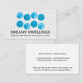 Pictogrammen voor thuisschoonmaakservice | Tegels  Visitekaartje (Voorkant / Achterkant)