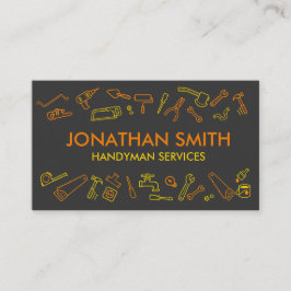 Pictogrammen voor thuisverbetering - Handymandiens Visitekaartje