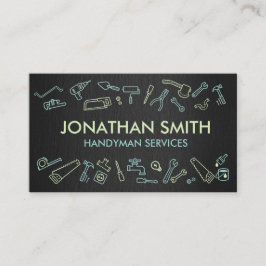 Pictogrammen voor thuisverbetering - Handymandiens Visitekaartje