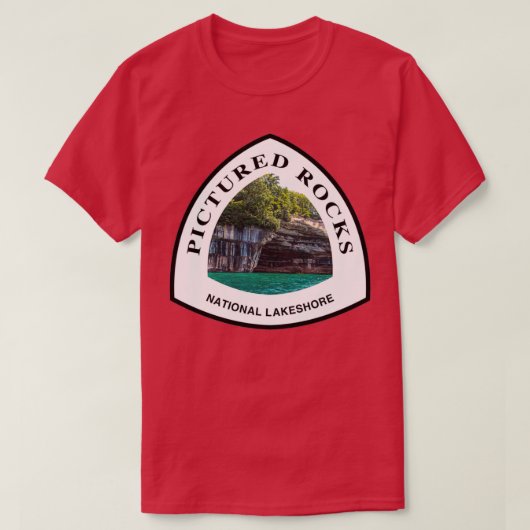 Pictogrammofoonbalies National Lakeshore trail mar T-shirt (Design voorkant)