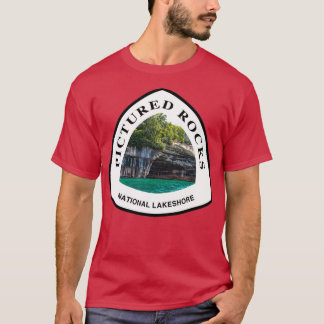 Pictogrammofoonbalies National Lakeshore trail mar T-shirt