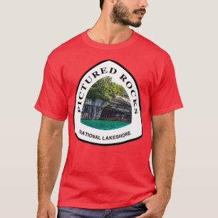 Pictogrammofoonbalies National Lakeshore trail mar T-shirt