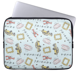 Pictogrampatroon FRIENDS™ Waterverf Laptop Sleeve