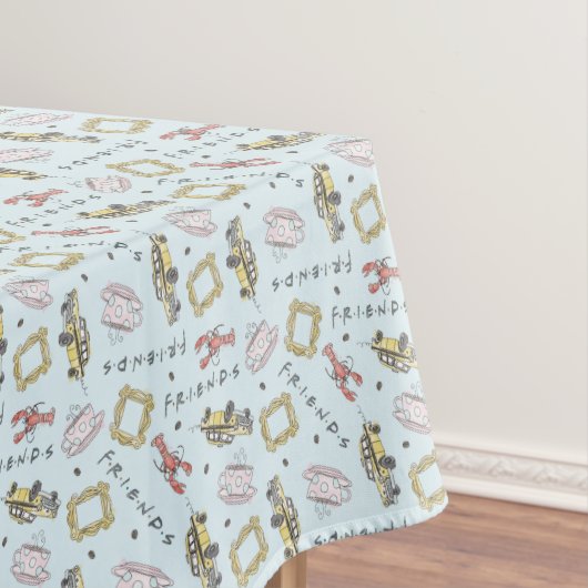Pictogrampatroon FRIENDS™ Waterverf Tafelkleed (Voorbeeld)