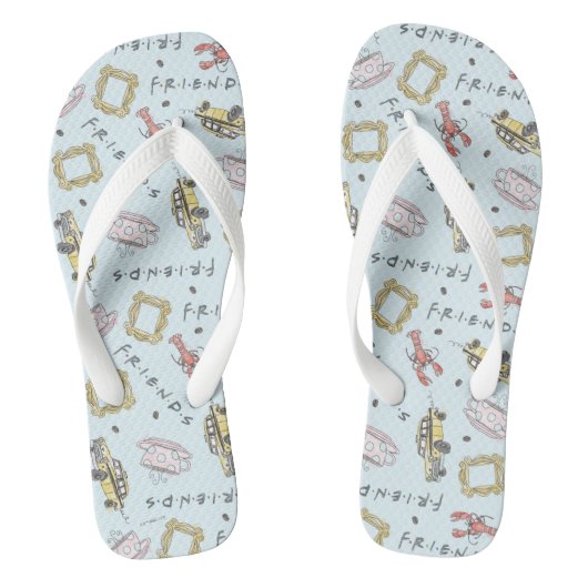 Pictogrampatroon FRIENDS™ Waterverf Teenslippers (Voetbed)