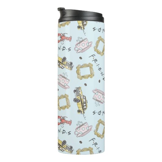 Pictogrampatroon FRIENDS™ Waterverf Thermosbeker (Geroteerd rechts)
